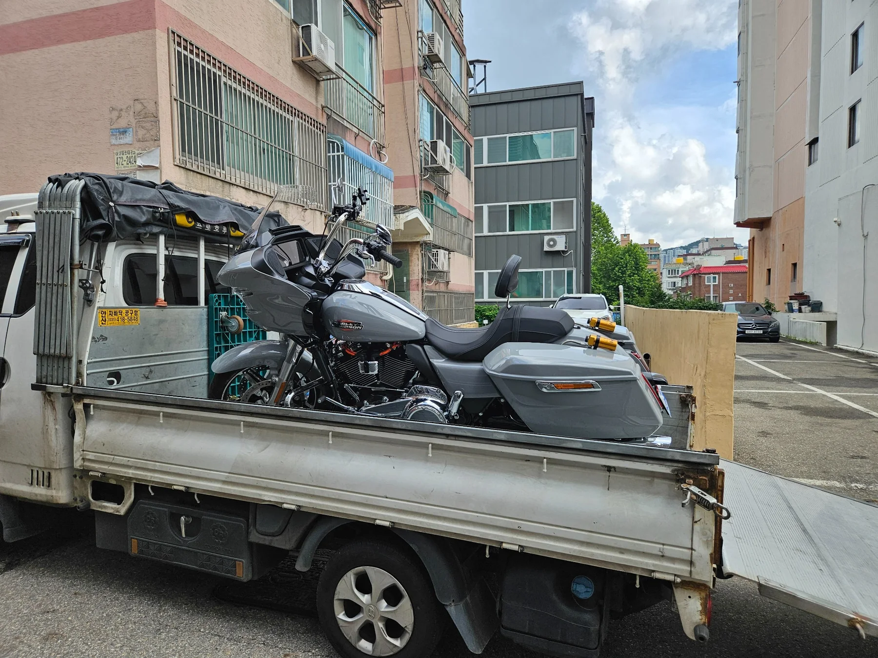구팔바이크탁송 실제 운송 현장 9